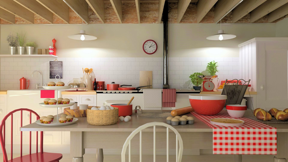 Kitchen render for cooks