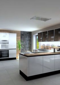 Kitchen with work zones